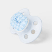 Chupete fish in the sea and blue bottom with name pacifier (Front Right)