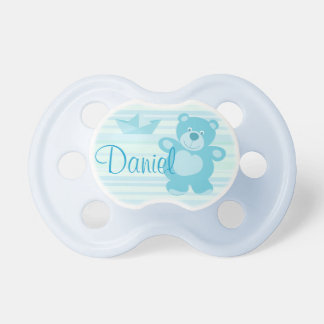 Chupete osito and colored green boat pacifier