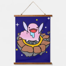 Chupi-Abathur Wood Topped Wall Hanging Tapestry