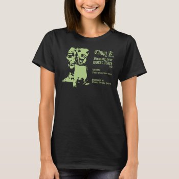 Chupi And The Aliens Tour Shirt-womens T-shirt by Thinking_Sideways at Zazzle