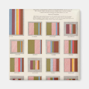 Church Accommodation, Statistical US Lithograph Magnet