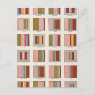 Church Accommodation, Statistical US Lithograph Postcard