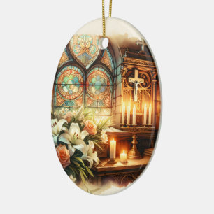 Church Altar Personalized Ornament