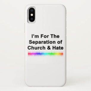 Church and Hate iPhone X Case