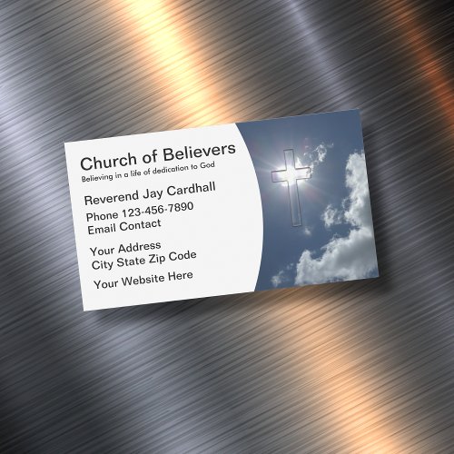 Church And Prayer Business Card Magnet