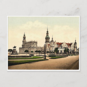 Church and Royal Castle, Altstadt, Dresden, Saxony Postcard