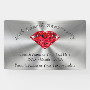 Church Anniversary Banner or Your Celebration