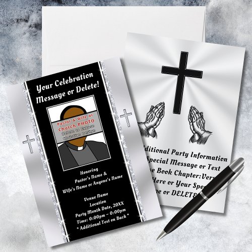 Church Anniversary Invitation Card ANY CELEBRATION