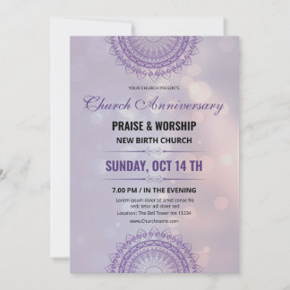 Church Anniversary Invitation Flyer Template
