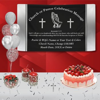 Church Anniversary Or Pastor Anniversary Banner by LittleLindaPinda at Zazzle