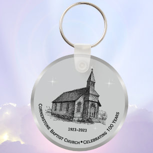 Church Anniversary Souvenir Party Favors  Keychain