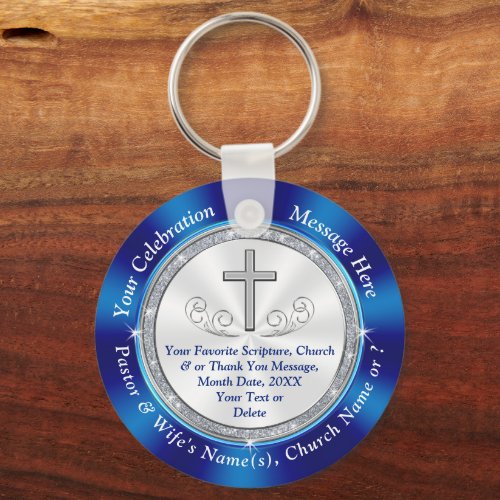 Church Anniversary Souvenirs for Church Members Keychain