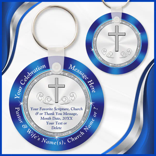 Church Anniversary Souvenirs for Church Members Keychain | Zazzle