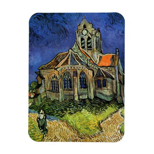 Church at Auvers by Vincent van Gogh Magnet