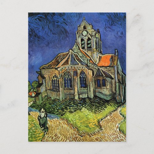 Church at Auvers by Vincent van Gogh Postcard