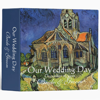 Church at Auvers by Vincent van Gogh Wedding Binder