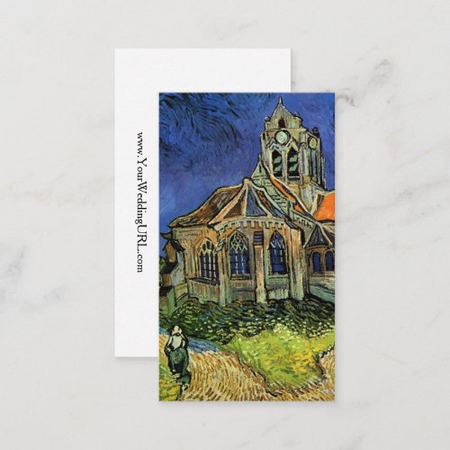 Church at Auvers by Vincent van Gogh Wedding Enclosure Card