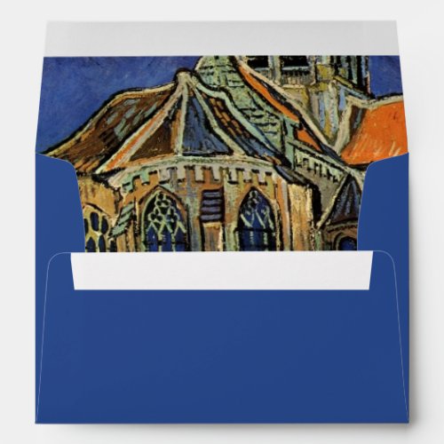 Church at Auvers by Vincent van Gogh Wedding Envelope