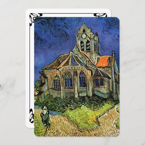 Church at Auvers by Vincent van Gogh Wedding Invitation