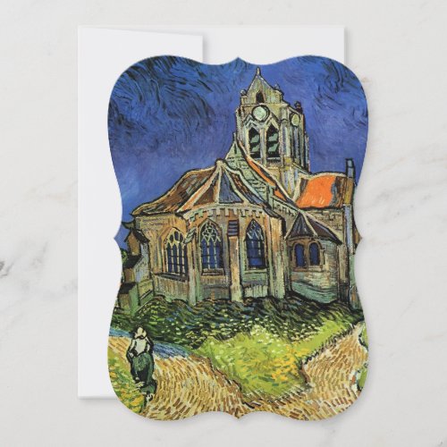 Church at Auvers by Vincent van Gogh Wedding Invitation