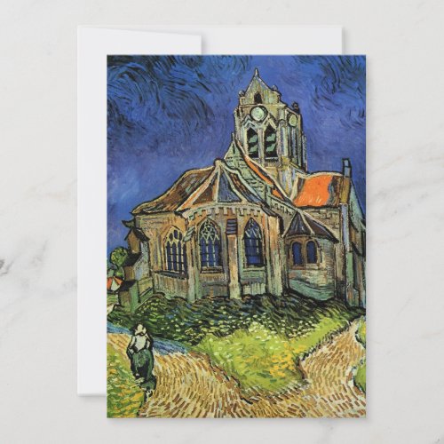 Church at Auvers by Vincent van Gogh Wedding Invitation