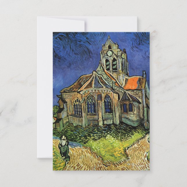 Church at Auvers by Vincent van Gogh Wedding Save The Date (Front)