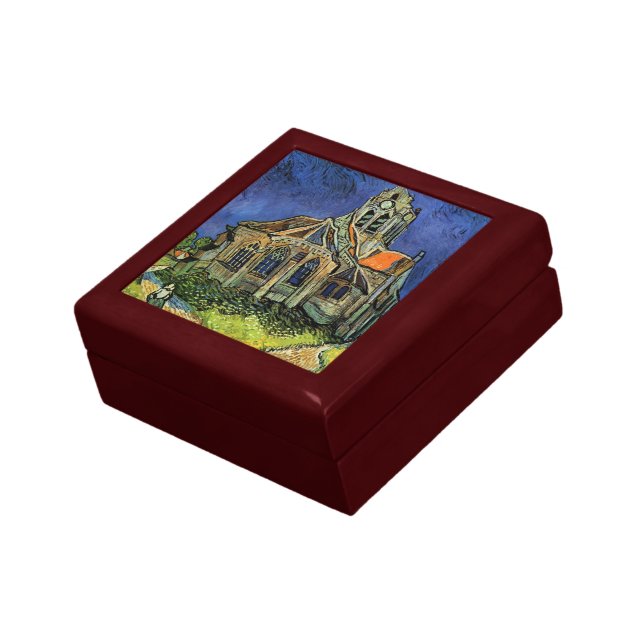Church at Auvers-sur-Oise by Vincent van Gogh Jewelry Box (Side)