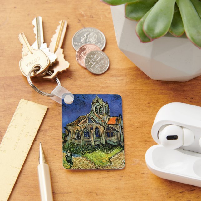 Church at Auvers-sur-Oise by Vincent van Gogh Keychain (Desk)