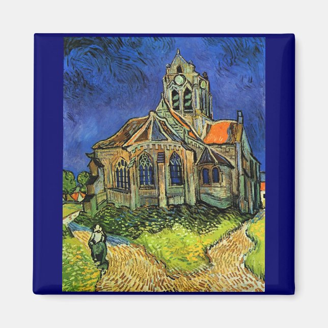 Church at Auvers Van Gogh Fine Art Magnet (Front)