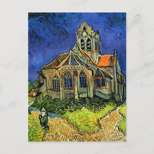 Church at Auvers Van Gogh Fine Art Postcard (Front)