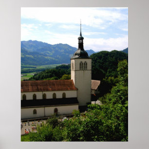 Church at Gruyeres Poster