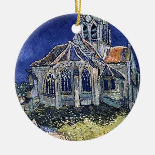 Church Auvers Sur Oise painting Vincent van Gogh Ceramic Ornament