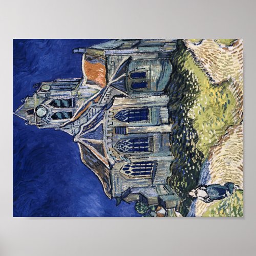 Church Auvers Sur Oise painting Vincent van Gogh Poster