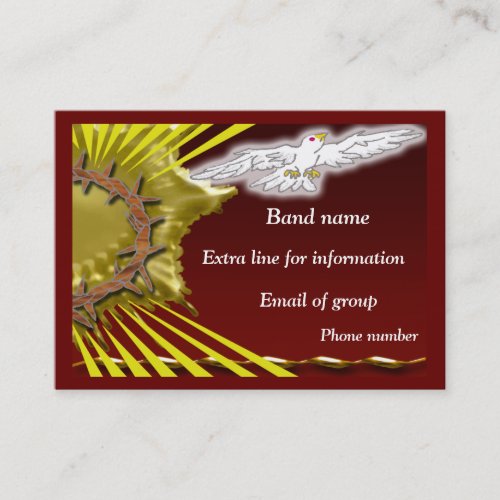 Church Band Business Card