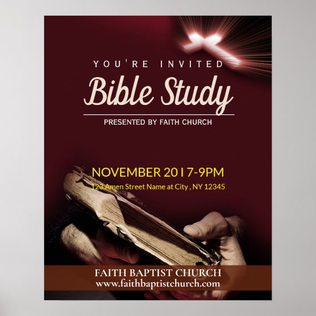 Church Bible Study Poster (Front)