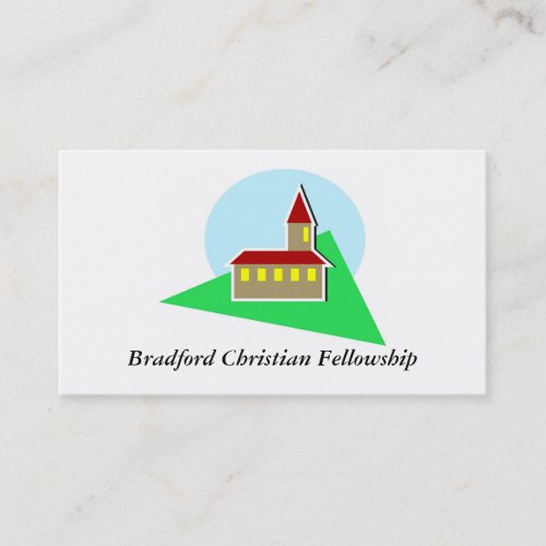 Church Bradford Christian Fellowship Business Card