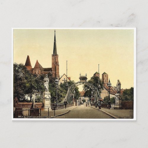 Church Bridge Breslau Silesia Germany ie Wr Postcard