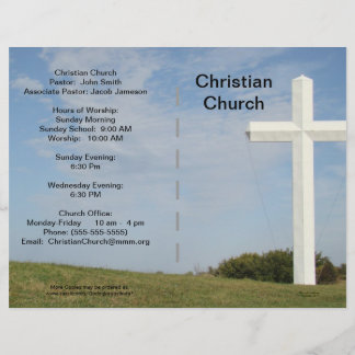 Church Bulletin Customizable Flyer
