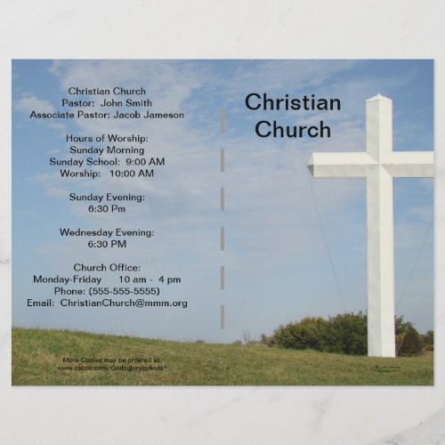 Church Bulletin Customizable Flyer