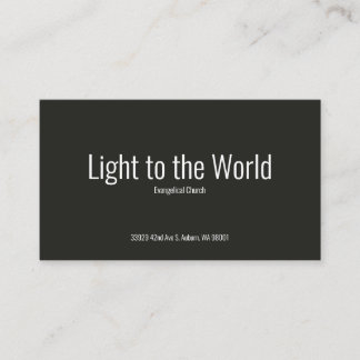 Church business card