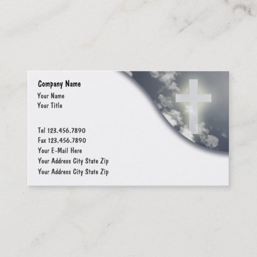 Customizable Church Business Cards