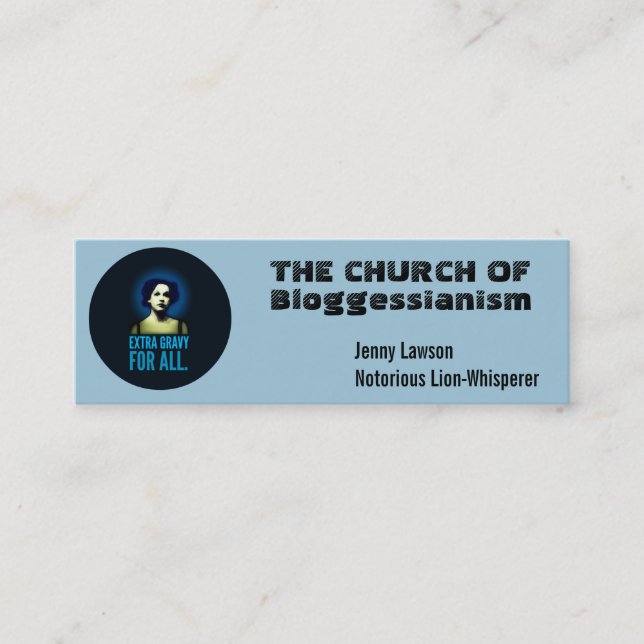 Church business cards.  Customize. Mini Business Card (Front)