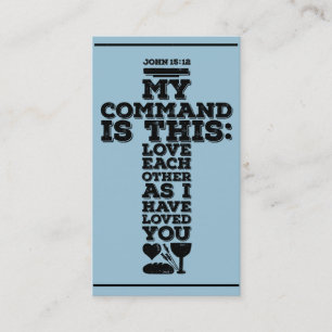 Church calling card, church advertisements idea