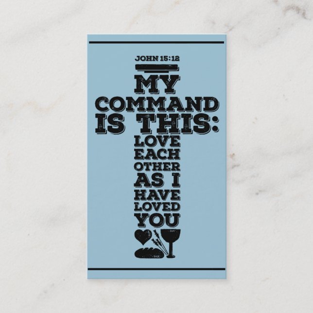 Church calling card, church advertisements idea card (Front)