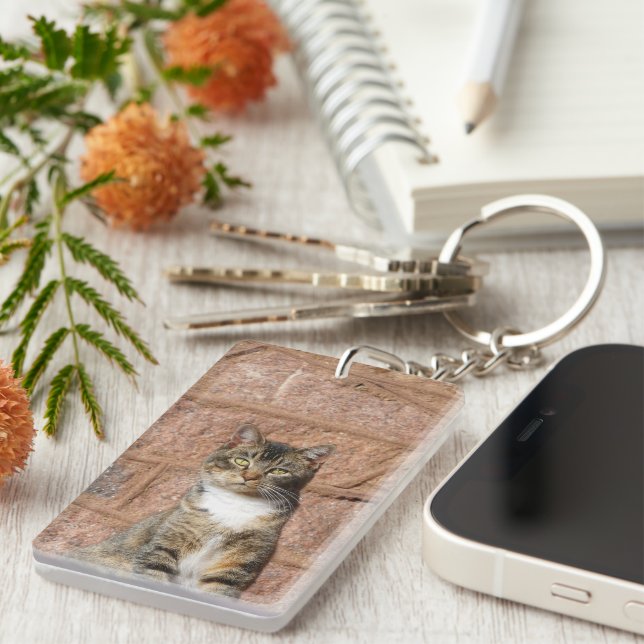 Church Cat Keychain (Front Right)