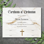 Church Certificate of Ordination Ministry<br><div class="desc">Church Certificate of Ordination Ministry</div>