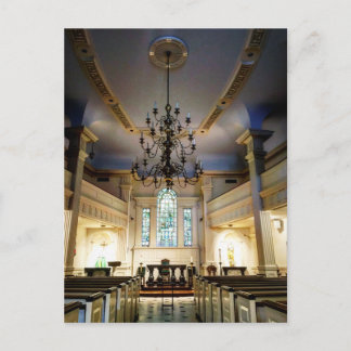 Church Chandelier Postcard