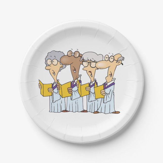 Church Choir Paper Plates (Front)