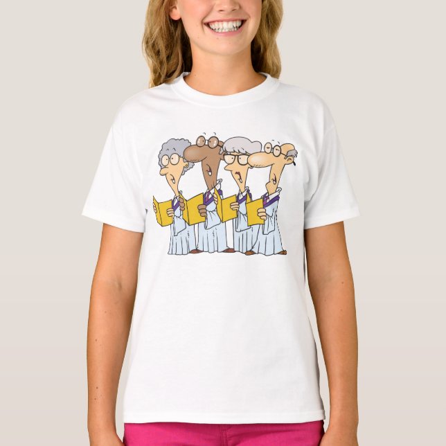 Church Choir Singing T-Shirt (Front)
