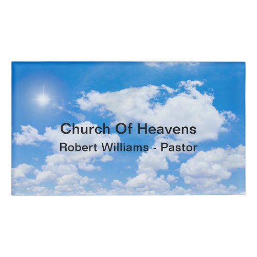 Church Christian Faith Clergy Name Tags